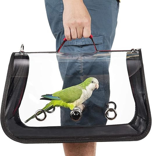 clear bird carrier