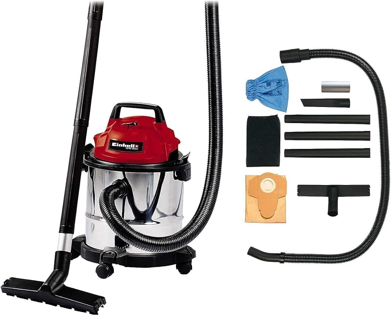 Einhell TC-VC 1812 S Wet Dry Vacuum 1250W 12L Stainless Steel Tank