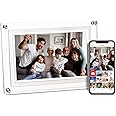 PiPivision 10.1-inch Acrylic Digital Picture Frame, WiFi Digital Photo Frame with High-Resolution lPS Touchscreen, 16GB Memory, Auto-Rotate Function, Frameo APP