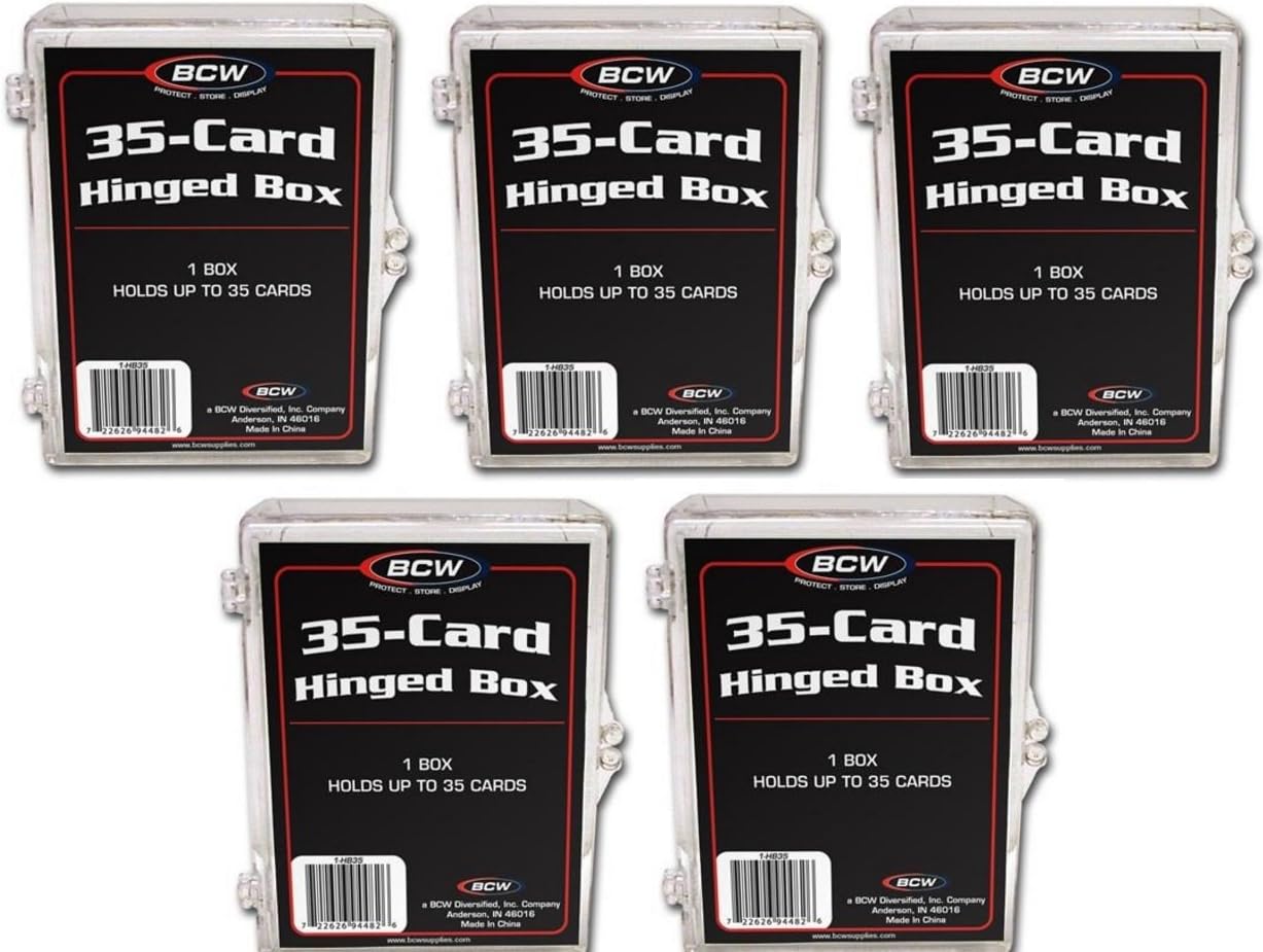 5 Pack 35 Card Case Protectors Protecters