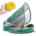 Baby Pool Float with Canopy UPF 50+, Non Inflatable Mambobaby Float, Baby Floaties for Infants Swimming Training, No Flip Over Baby Swimming Float