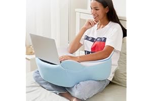 cooloo8 Reading Pillow, Lap Desk, Soft Laptop Pillow for Lap, Portable Desk, Gaming Pillow for Bed, Couch, Car