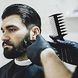 plastific 10pk Professional Hair Comb Set Barber Styling Cutting Detangling view 5