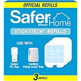 Safer Home Flying Insect Trap Official Refills | 3 Glue Card Refills for Plug-In Fruit Fly, Moth &amp; Gnat Trap, Fruit Fly Killer, 24/7 Catch, SH503