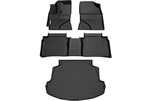 Binmotor-Floor Mats & Cargo Liner Set for Toyota Corolla 2014-2019(Only Sedan), Corolla Cargo Mat Trunk Mat, TPE All Weather Car Floor Mat for Toyota Corolla Trunk Liner Floor Liners Accrssories Mats