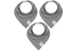 GIGGLY GOOSE Premium Bandana Bibs for Baby, Newborns & Toddlers – 3-Pack, Softest, Absorbent, Adjustable, Unisex, Most Gifted Drool Bib