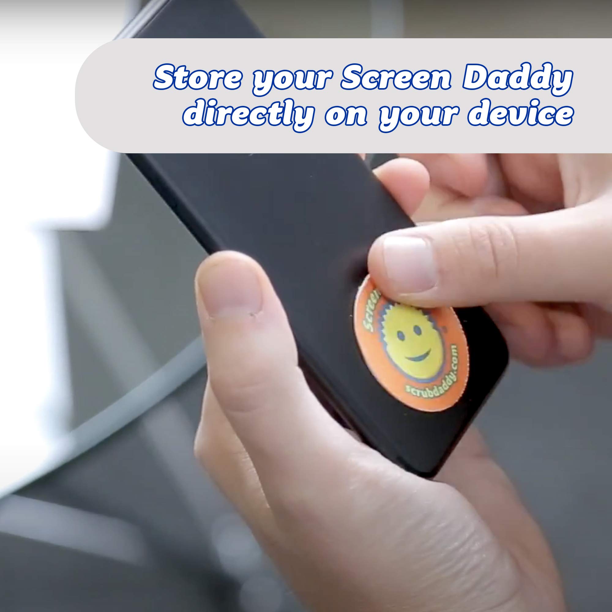 Scrub Daddy, Screen Daddy - Multi-color, Multi-use Microfiber Cleaning Pads for Electronic Screens With Convenient Storage, Scratch Free, Streak Free, Reusable and Washable, 3ct