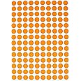 Royal Green Color Coding Labels 0.375 inch Round Sticky Label 3/8 Small Dot Stickers for Labeling Write on Surface 10mm, 7000-Pack (Neon Orange)