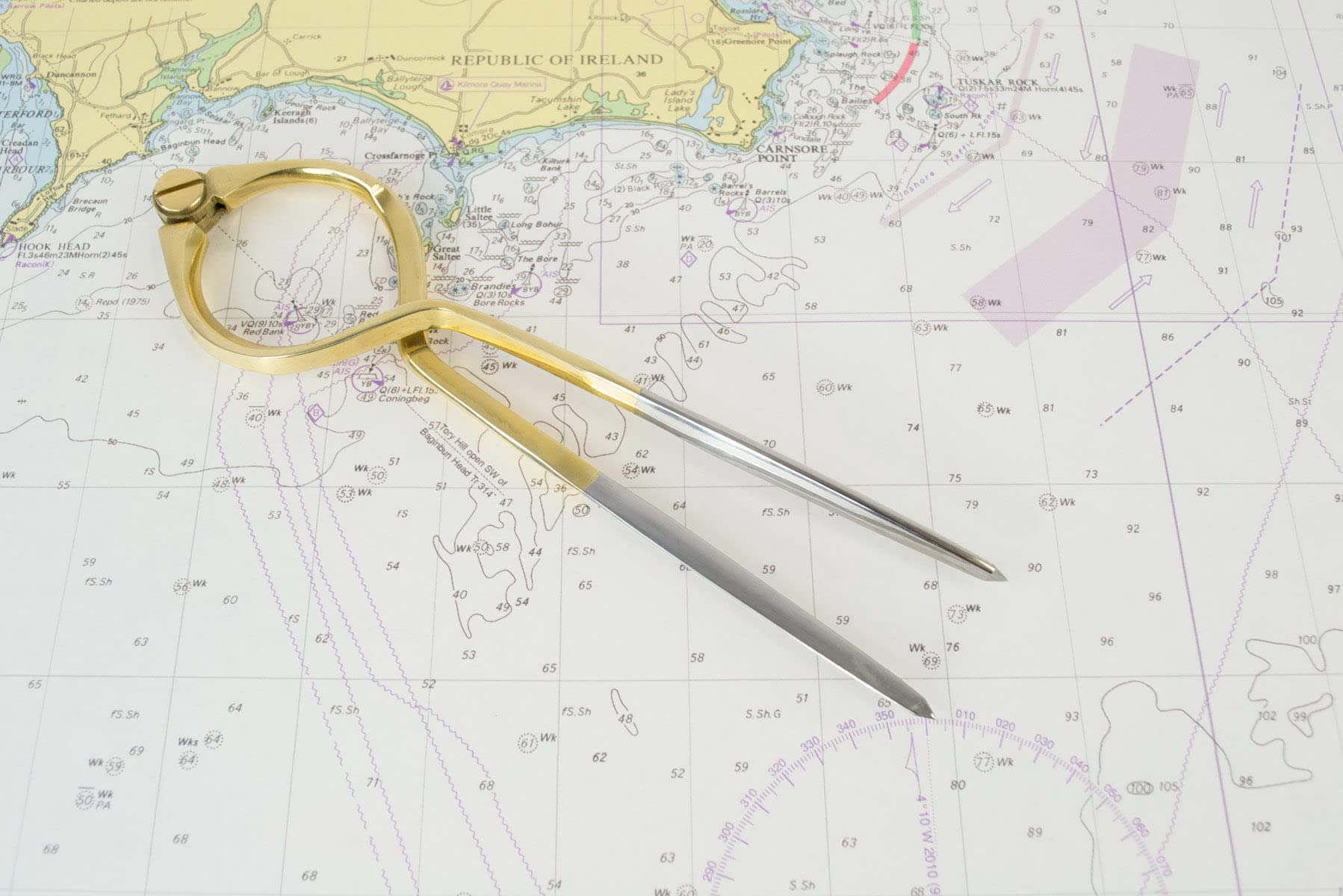 Meridian Zero Brass Single Handed 8 Inch Divider with Stainless Steel Tips