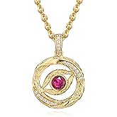 BENEIGE Gold Necklace Gold Plated with Cubic Zirconia Charm Necklaces for women