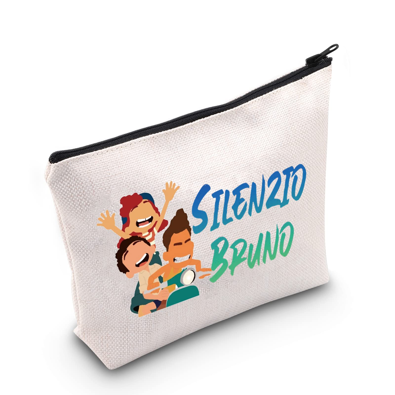 LEVLO Luca Cosmetic Bag Luca Fans Gift Silenzio Bruno Makeup Zipper Pouch Bag, Silenzio Bruno, Makeup Bag