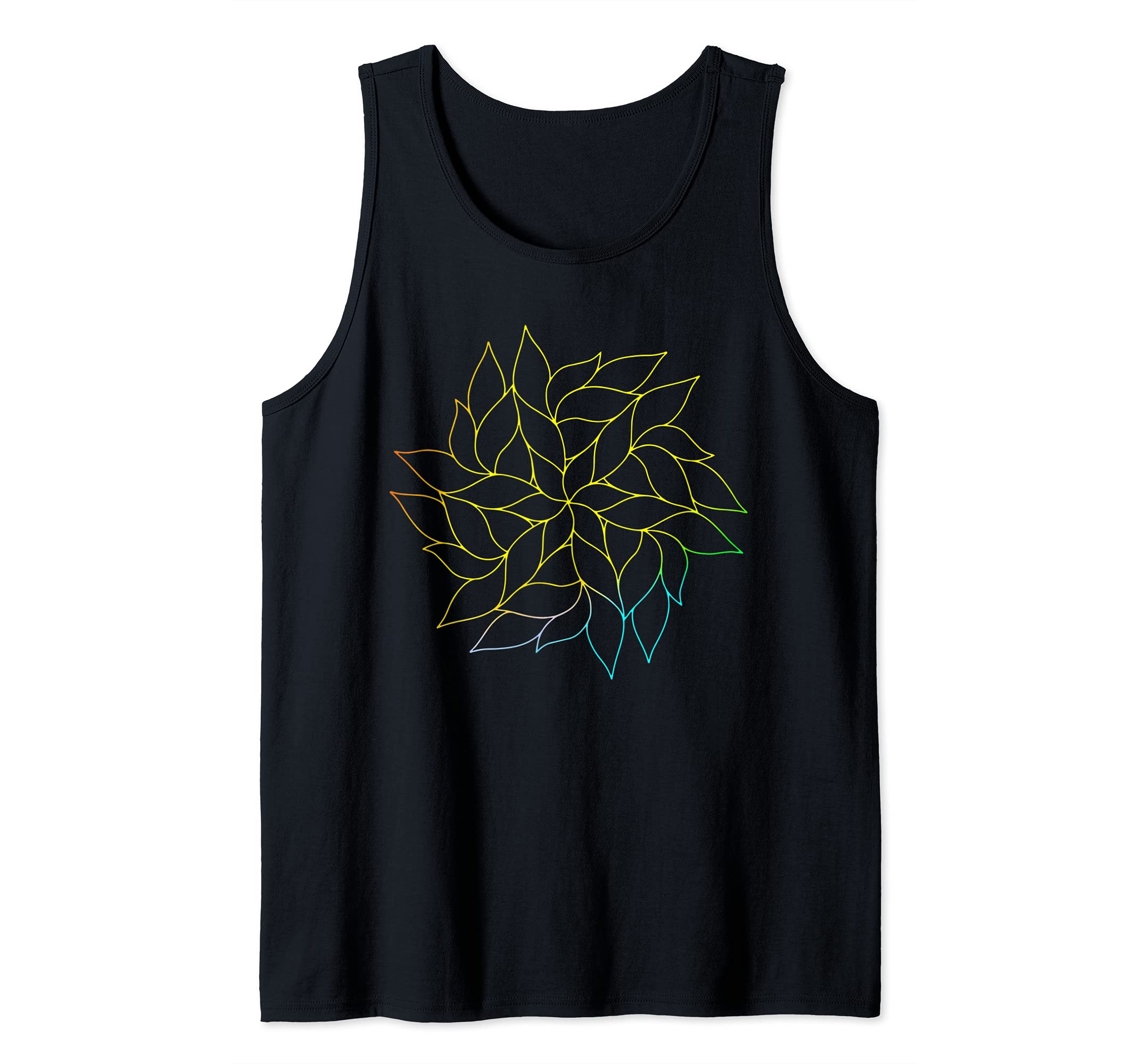 Mandala Bright Rainbow Tank Top
