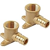 SUNGATOR 2 Pack PEX A Expansion 1/2" x 1/2" Female NPT Drop Ear Elbow, ASTM F1960 ONLY For Pex-A Tubing