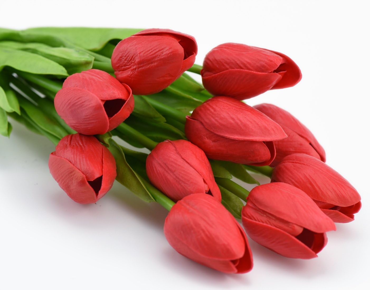 FiveSeasonStuff 10 Stems of Real Touch Tulip Artificial Flowers Bouquet, Perfect for Wedding Bridal, Party, Home, Holidays - Image 3