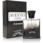 A CENTER Men's Cologne Eau De Parfume Natural Spray Avento Perfume with Woody Floral & Fruity Masculine Scent 3.4 Fluid Ounce Long Lasting Fragrance