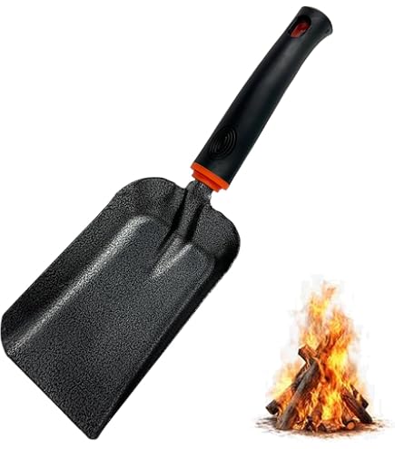 Heavy Duty Fireplace Ash Shovel,Long Handle Fire Pit Shovel,Pizza Oven Cleaner With Wooden Handle,Dust Pan,Charcoal Grill Ash Rake,Gardening Fireplace - View #5