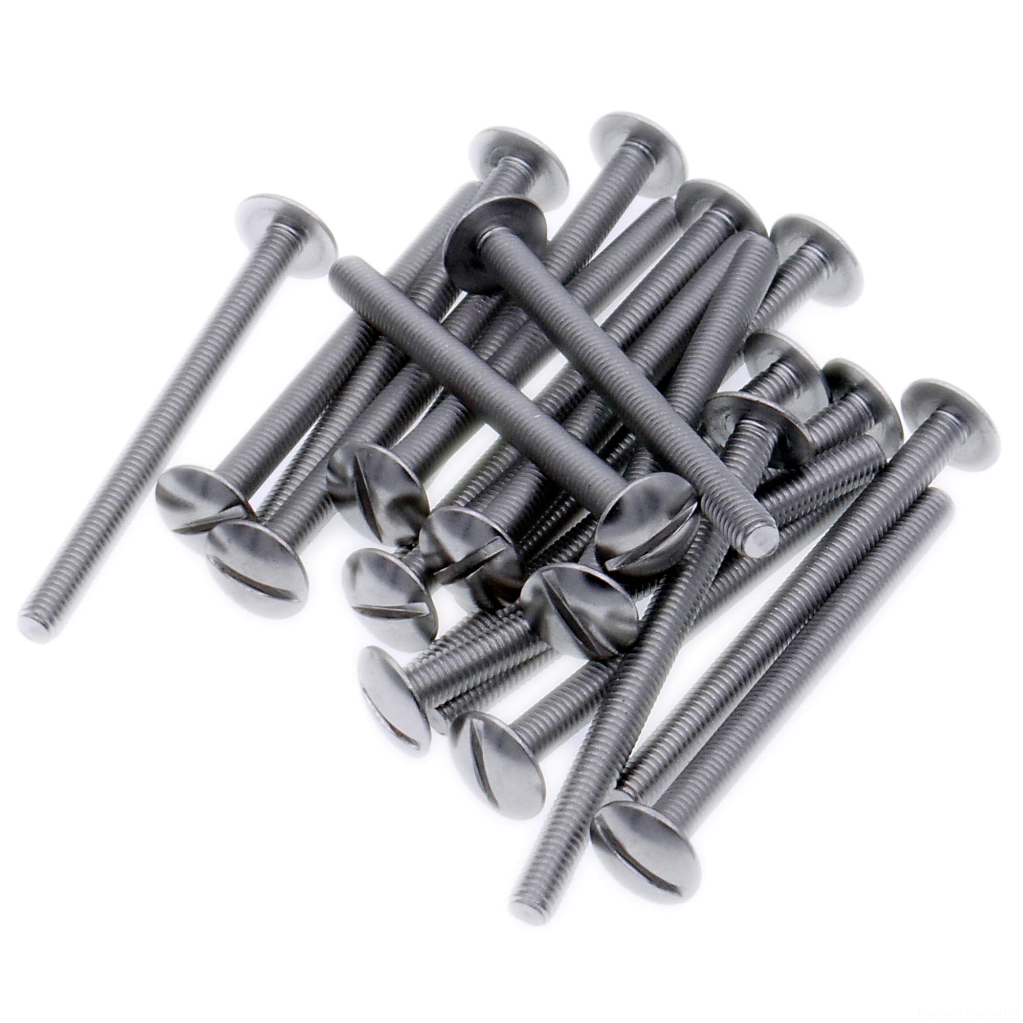 M5 (5mm x 16mm) Slot Mushroom Machine Screw (Bolt) - Stainless Steel (A2) (Pack of 20)
