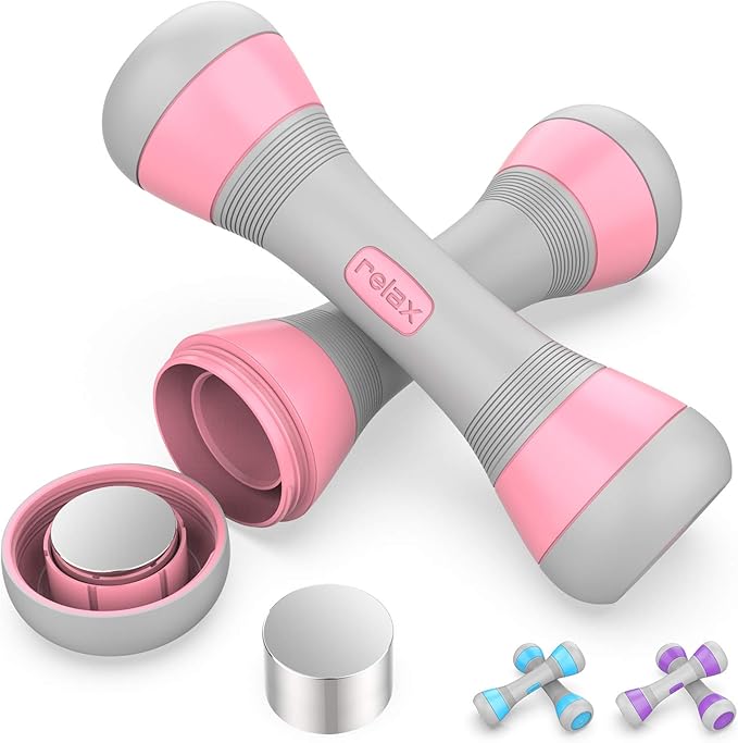 Homeye Dumbbells Set for Women, Adjustable Hand Weights 2lbs to 4.4lbs
