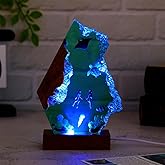 Ocean Creative Epoxy Resin Wood Multicolor Light Lamp, Handmade Wave Shape Deep Aquatic Ocean Lamp Sea Diver Cave Diving Led Night Light Decor Christmas Birthday Gift for Men Dad (Manta Rays, S)