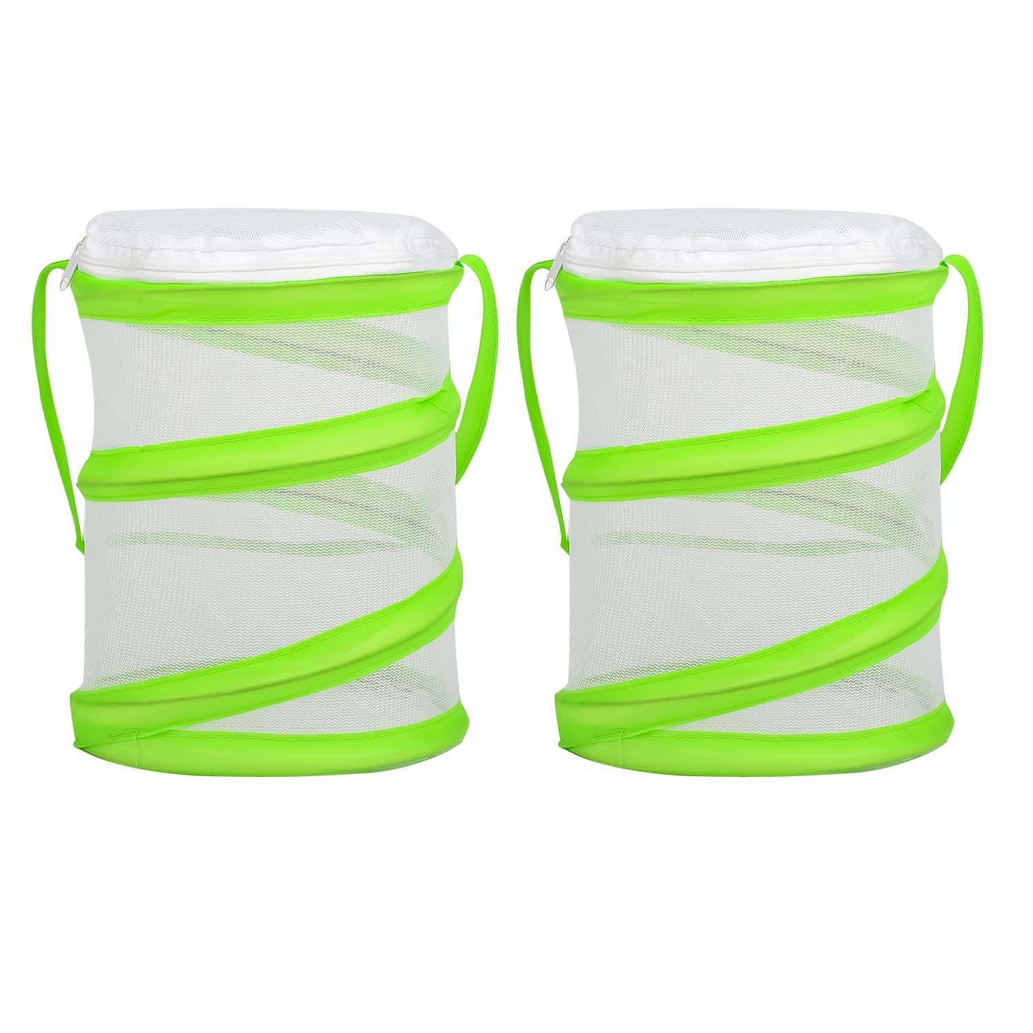 JNAWA 2PCS Collapsible Bug Catcher Net Insect and Butterfly Habitat Cage Beetle Catcher Net For Kids Insects Catching