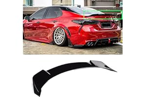 skkyoro Rear Trunk Spoiler for Toyota Camry SE XSE L LE XLE Hybrid 2018 2019 2020 2021 2022 2023 2024 Sedan Yofer V2 Style High Kick Spoiler Wing Lip Glossy Black (Not for 2025)