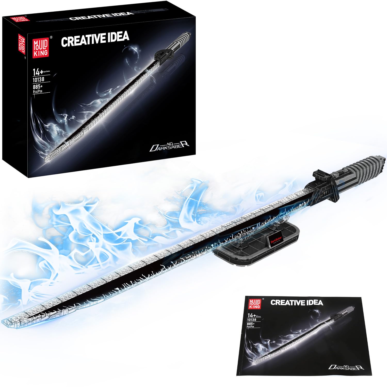 Photo 1 of ********missing the light up parts***********
Mould King Dark Sword Building Set - 45.67" Rechargeable LED Lightsaber with Display Stand, DIY Assembly STEM Model Kit for Adults, Creative Collectible Sci-Fi Toy & Cosplay Gift Idea (885+ PCS)