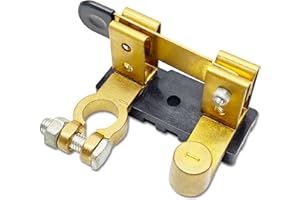 PONZKOE 12V 24V Quick Battery Disconnect Switch - 250A Knife Blade Battery Kill Switch for Car Marine RV Pickups Boat ATV, Top Post Batteries Cut Off Switch,Power Isolator Shutoff Switches (Negative,Vertical)