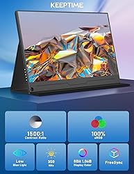 KEEPTIME 4K Portable Monitor 15.6" 3840x2160 UHD
