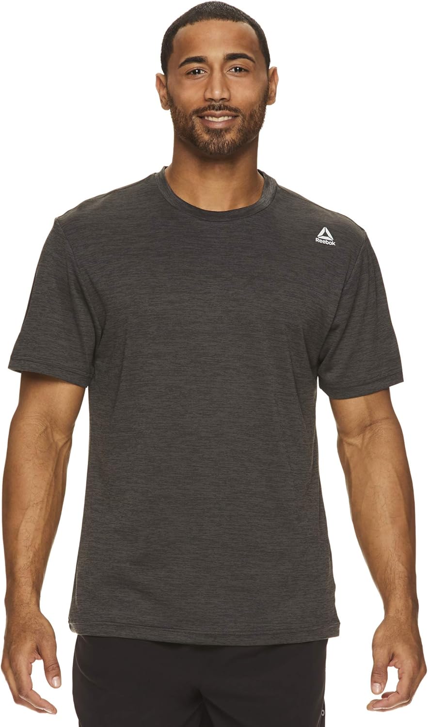 Reebok Men's Supersonic Crewneck Workout T-Shirt Designed with Performance Material: Clothing
