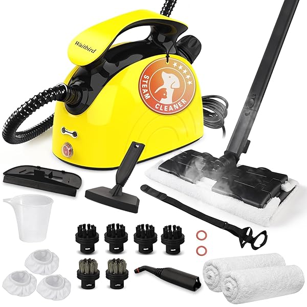 STEAM CLEANER, 1500W STEAMER CLEANING FAST HEATING MULTI-SURFACE...