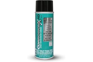 CorrosionX Heavy Duty Anti Rust Spray, Dripless Self-Healing Corrosion Inhibitor with Waterproof Barrier for Marine, Agricultural & Industrial Equipment in Harsh, Saltwater Environments, 12oz Aerosol