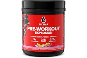Six Star Pre Workout PreWorkout Explosion | Pre Workout Powder for Men & Women | PreWorkout Energy Powder Drink Mix | Sports Nutrition Pre-Workout Products | Pink Lemonade (30 Servings)