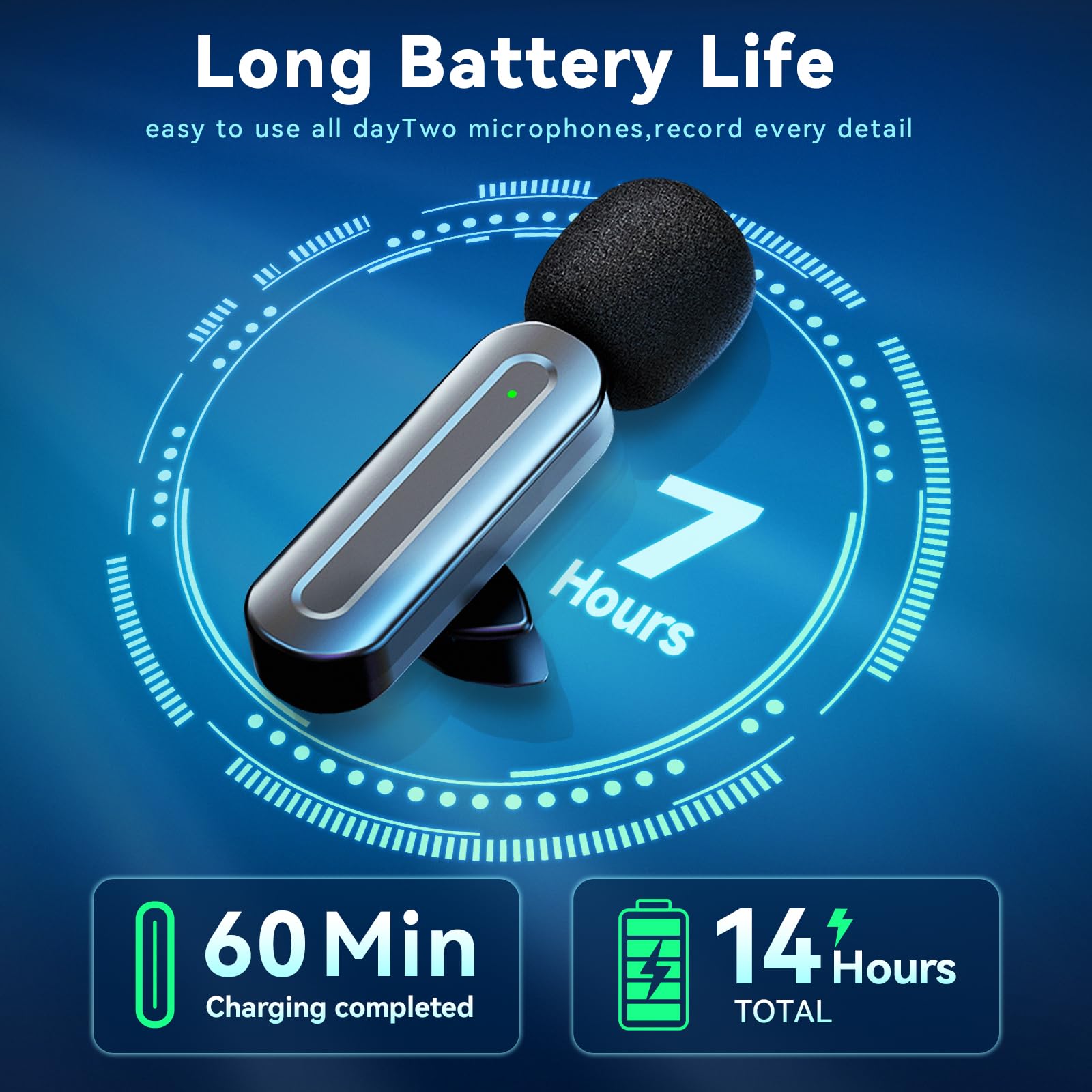 AWSENS 3 in 1 Wireless Lavalier Microphones for iPhone,Android,USB-C,Camera,Built-in Reduction ChipNoise,Plug-Play, 2.4G Ultra-Low Delay Mini Microphone for Interview/tiktok/Vlog/YouTube(3 MIC)