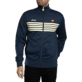 ellesse Men's Vicenza Track Jacket, Navy/Light Yellow