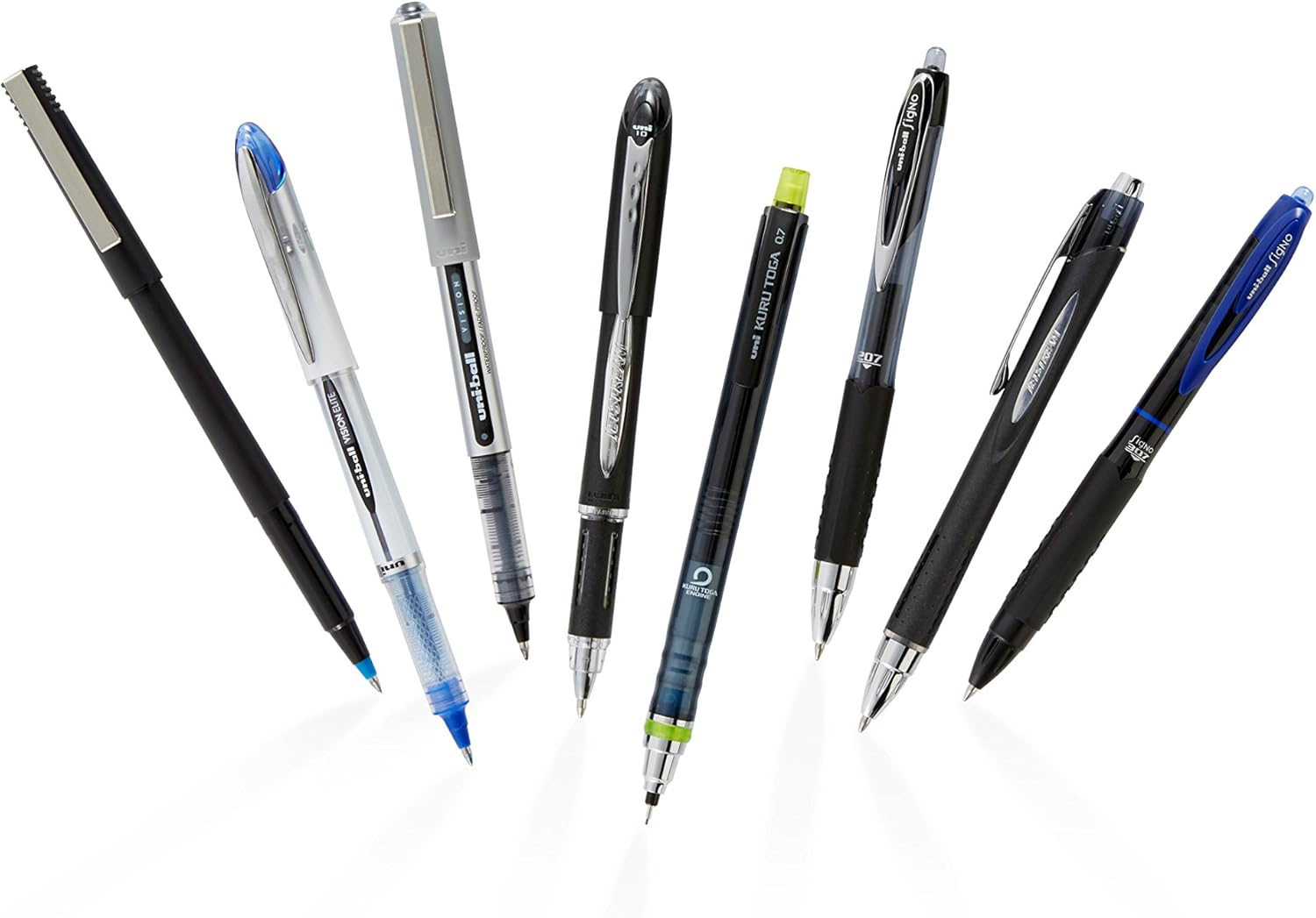 uni-ball ONYX Rollerball Pen, Micro Point (0.5mm), Blue, 12 Count (60041): Office Products