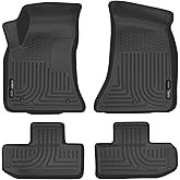 Husky Liners Weatherbeater Floor Mats | Fits 2016-2024 Dodge Challenger (Rear-Wheel Drive only) | Front & 2nd Row, 3-pc Black - 99171