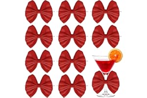 Sdfvsdg 24 Pcs Satin Red Ribbon Twist Tie Bows for Treat Bags 3.5inches Red Bows for Crafts Premade Bows Decorating Gifts Wrapping Bows for Pop Candy Apples Cake Bakery Wedding Party