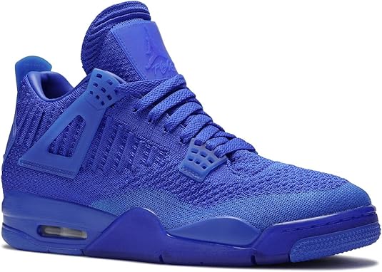 AIR JORDAN 4 Retro Flyknit Royal Blue Trainers Size 4.5 UK: Amazon.co.uk: Shoes & Bags