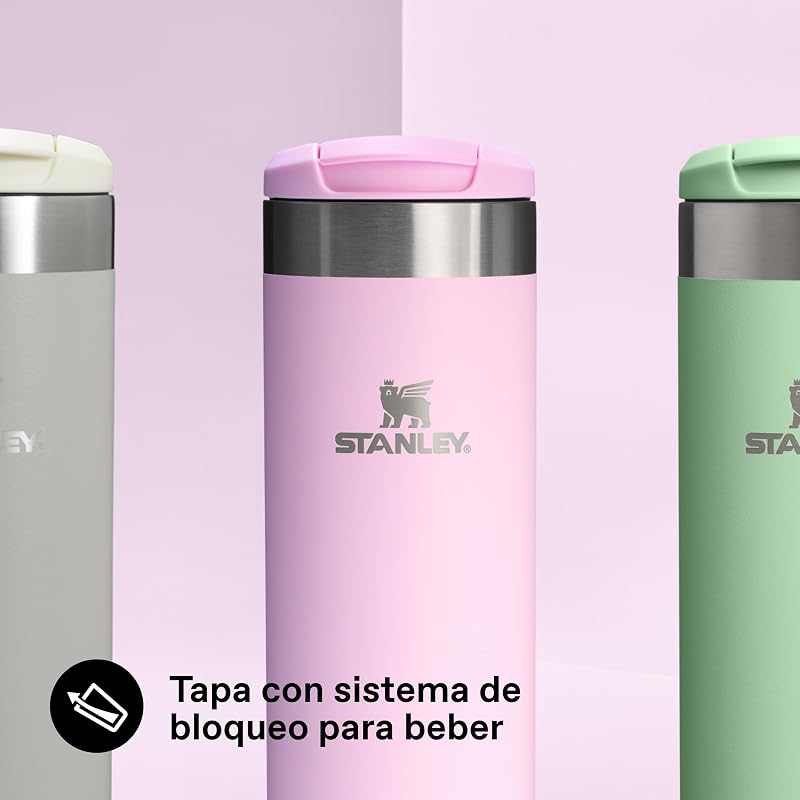 1913 Aerolight Transit Termo Cafe para Llevar 0.47L - Mantiene el Calor Durante 8 Horas - Compatible con Soporte para Coche - Taza Café Antifugas - Apta Para Lavavajillas - Cherry Blossum