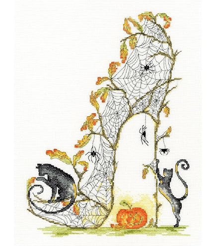 Bothy Enchanted Silhouette PumpkinHome Halloween CrossStitch Kit...
