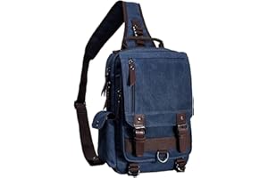 mygreen Canvas Cross Body Messenger Bag Shoulder Sling Backpack Travel Rucksack