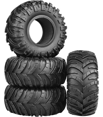 AllinRC 2.2 RC Crawler Tires – 1/10 Scale Off-Road Tires For Axial Wraith, Wrangler & Rock Crawlers - View #7