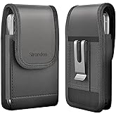 Stronden Magnetic Closure Holster for iPhone 17 Pro Max, 16 Pro Max - Leather Holster w/Belt Clip Pouch (Fits Slim/Thin Case only)