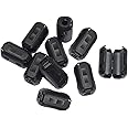 Topnisus [Pack of 10] Clip-on Ferrite Core Ring Bead Anti-Interference High-Frequency Filter RFI EMI Noise Suppressor Cable C