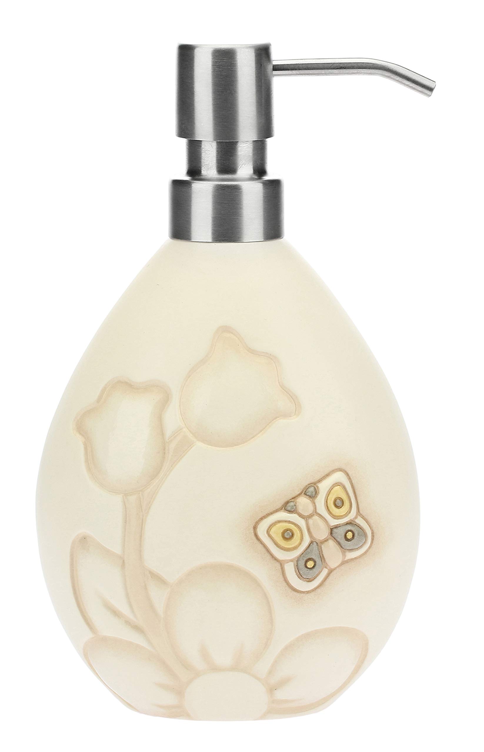 THUN Soap Dish and Toothbrush Holder, Ceramic, Beige, Normale