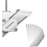 Genmitsu Drag Knife Cutter for CNC Router Machine, Precision 1/8" Shaft with Dual Bearings, Smooth Cutting Vinyl, Cardboard, Plastic, Rubber, 10PCS Blades Included