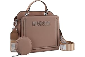 Milan Chiva Quilted Small Tote Bag for Women Top Handle Purse with Coin Purse