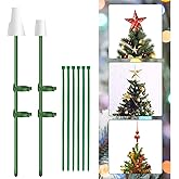 Christmas Tree Topper Holder- Sturdy Metal Base Stand Universal Adjustable Fit for All Base Types - Christmas Halloween Holiday Treetop Decoration Support Kit