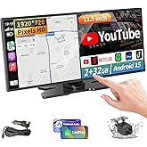 Largest 11.5 inch Wireless CarPlay Screen for Car,Built-in N-etflix/YouTube/TikTok and other apps,A-pple CarPlay & Android Au