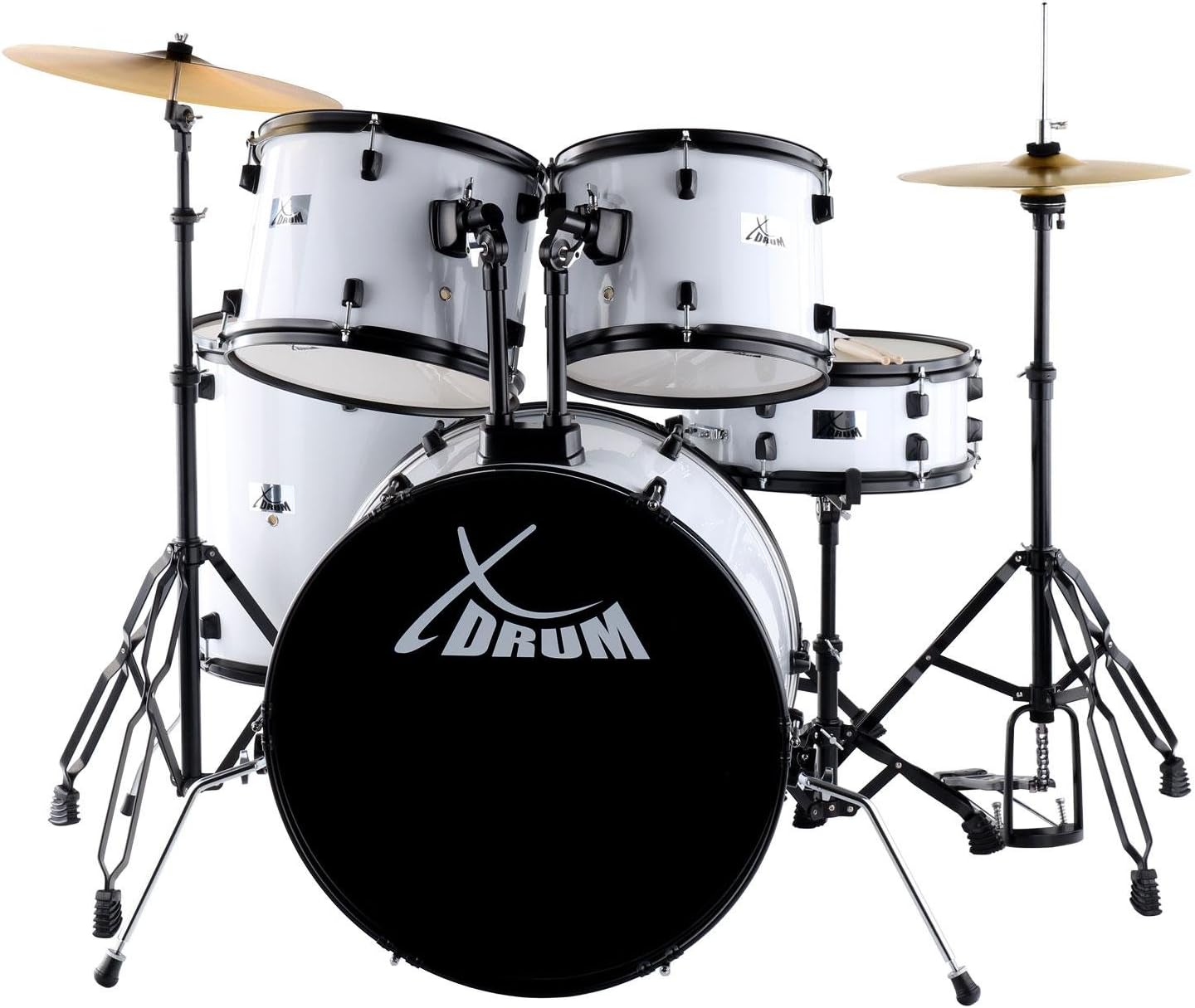 Decalcomania Batteria Drum &ndash; Logo DDRUM Fustellato Bianco Larghezza 9